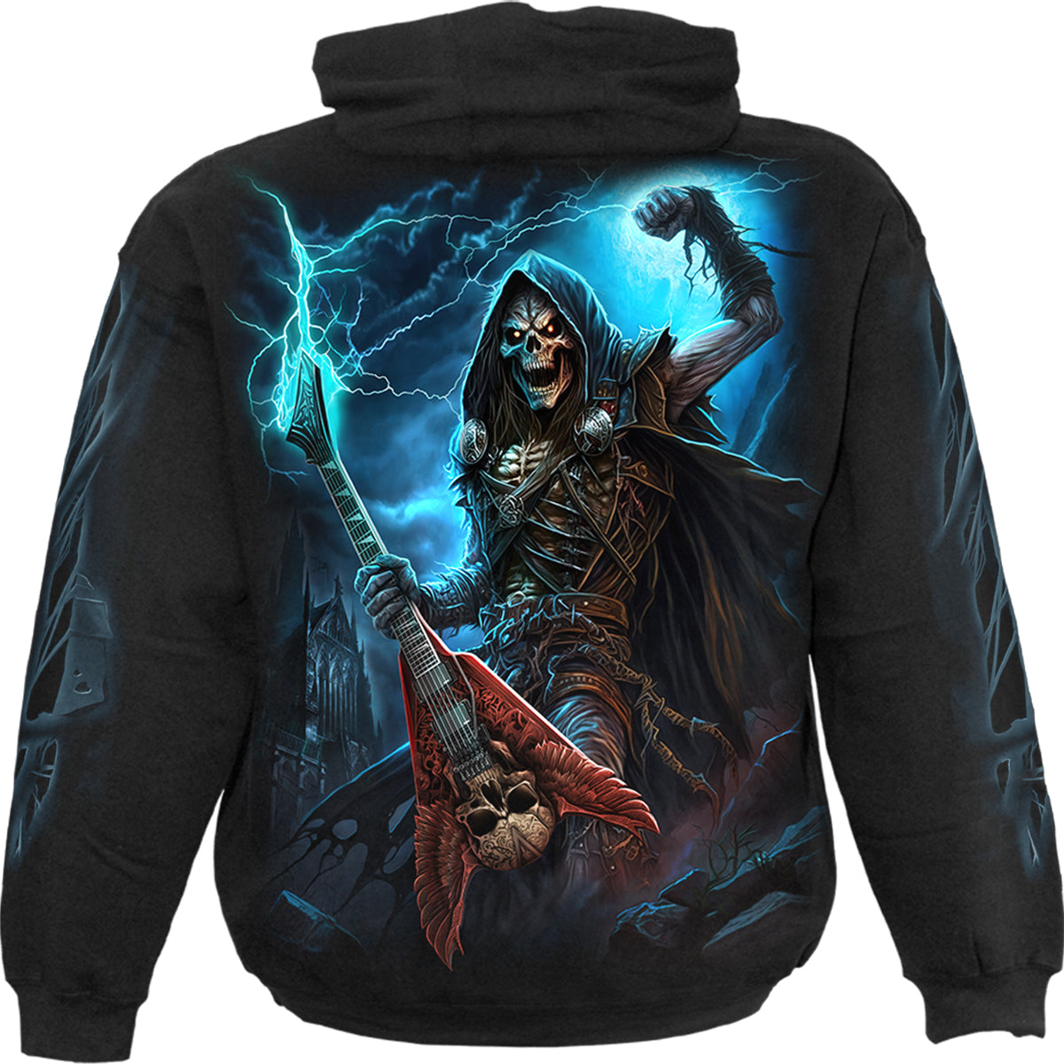 DEAD METAL - Sudadera con capucha Negra