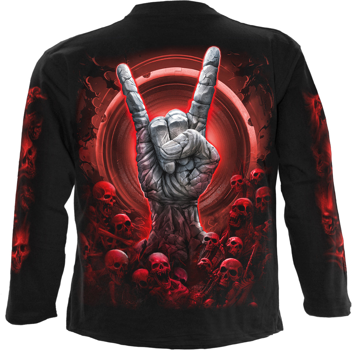 TOMB OF ROCK - Camiseta de manga larga Negra
