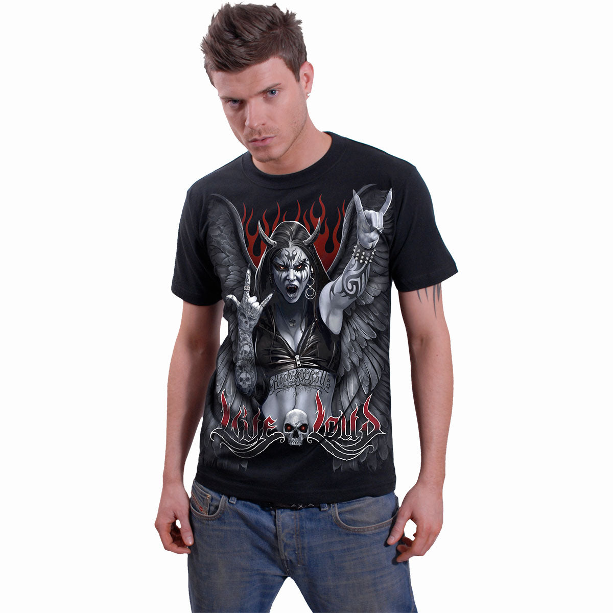 ROCK LOUD - Camiseta Negra