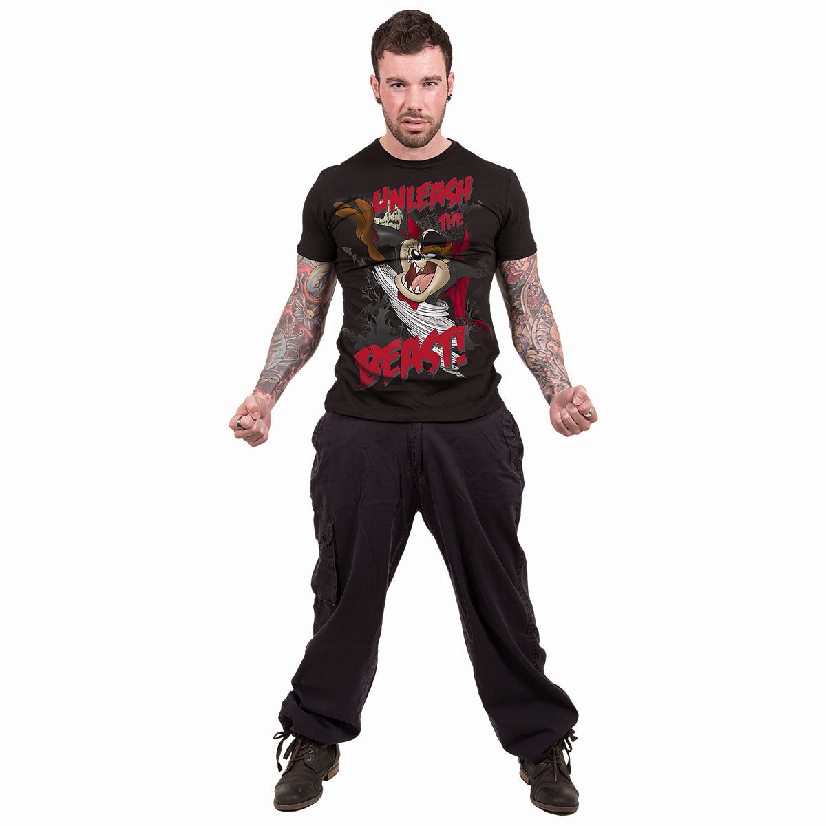TAZ - UNLEASH THE BEAST - Camiseta con estampado frontal Negro