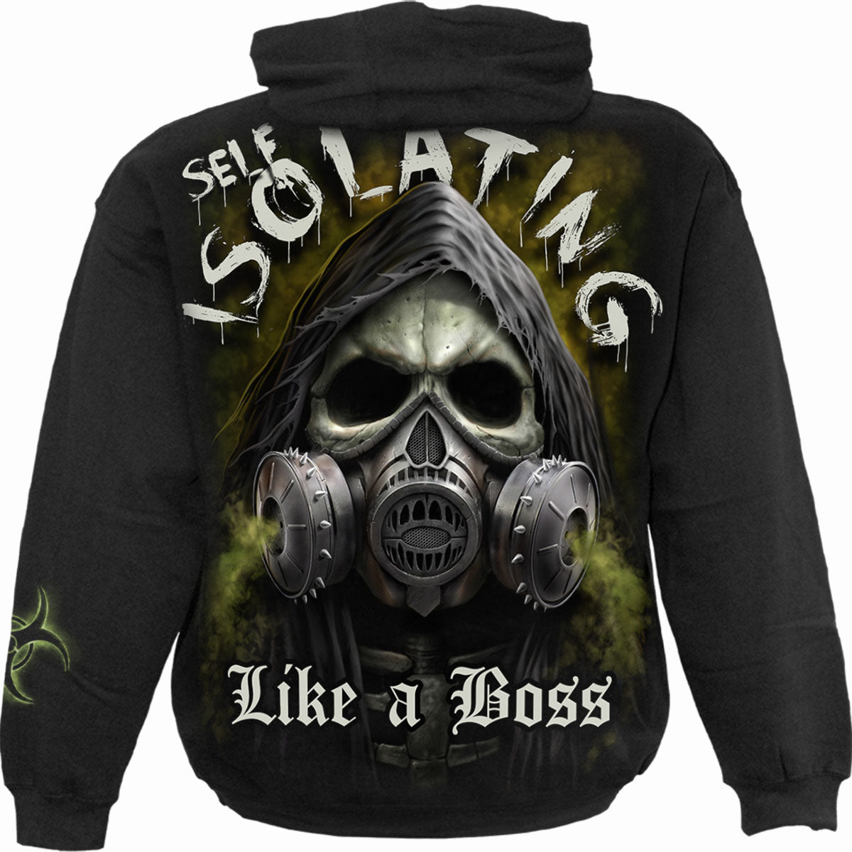SELF ISOLATION - Sudadera con capucha Negra