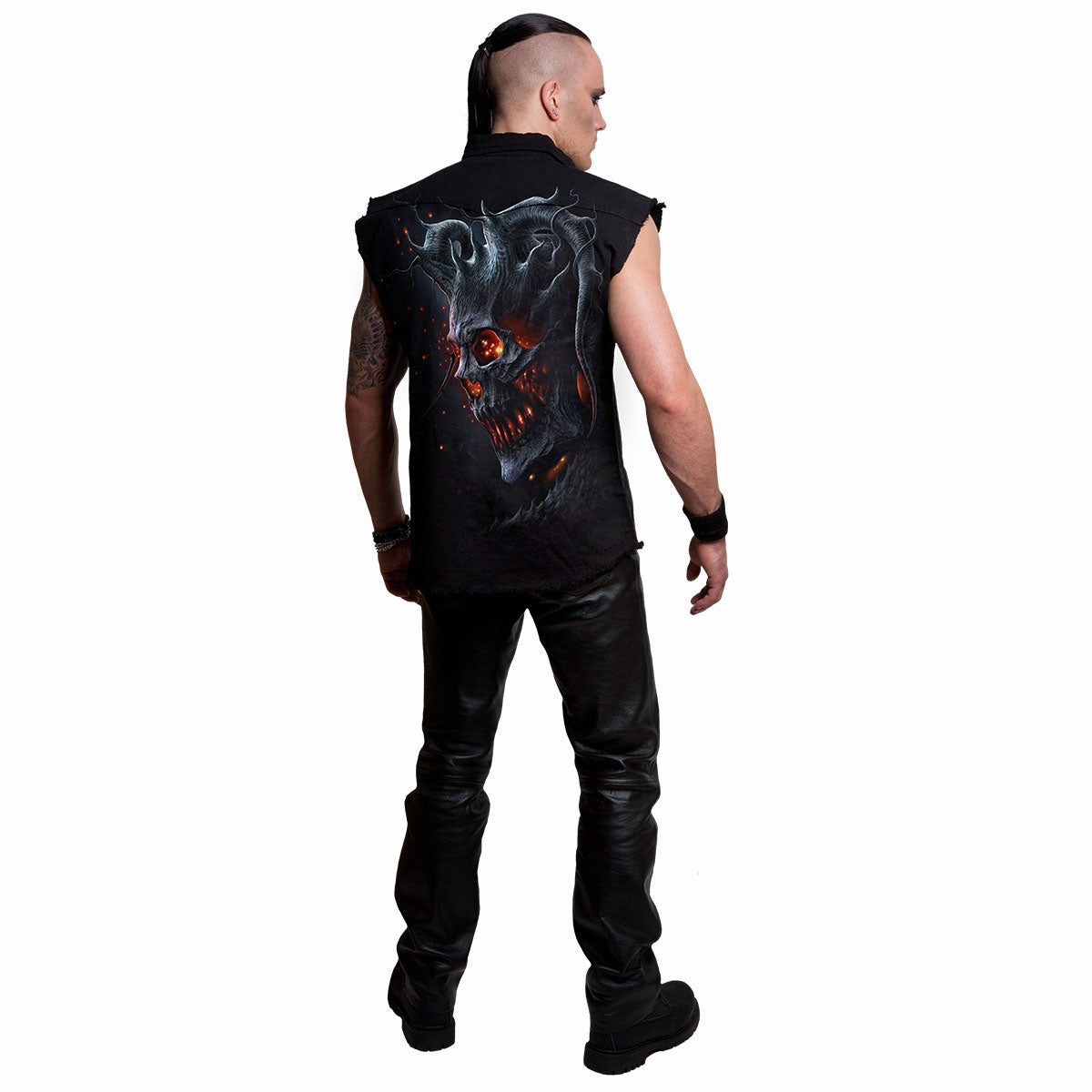 DEATH EMBERS - Trabajador sin Mangas Lavado a la Piedra Negro