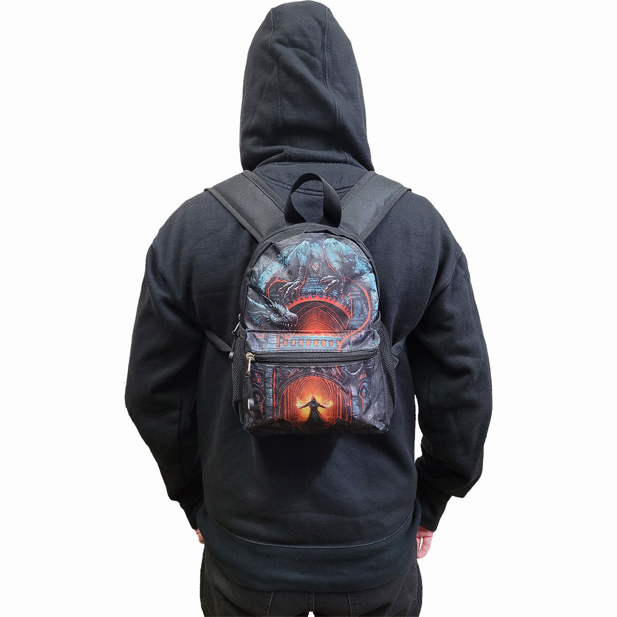 DRAGON'S LAIR - Mini mochila con bolsillo para móvil