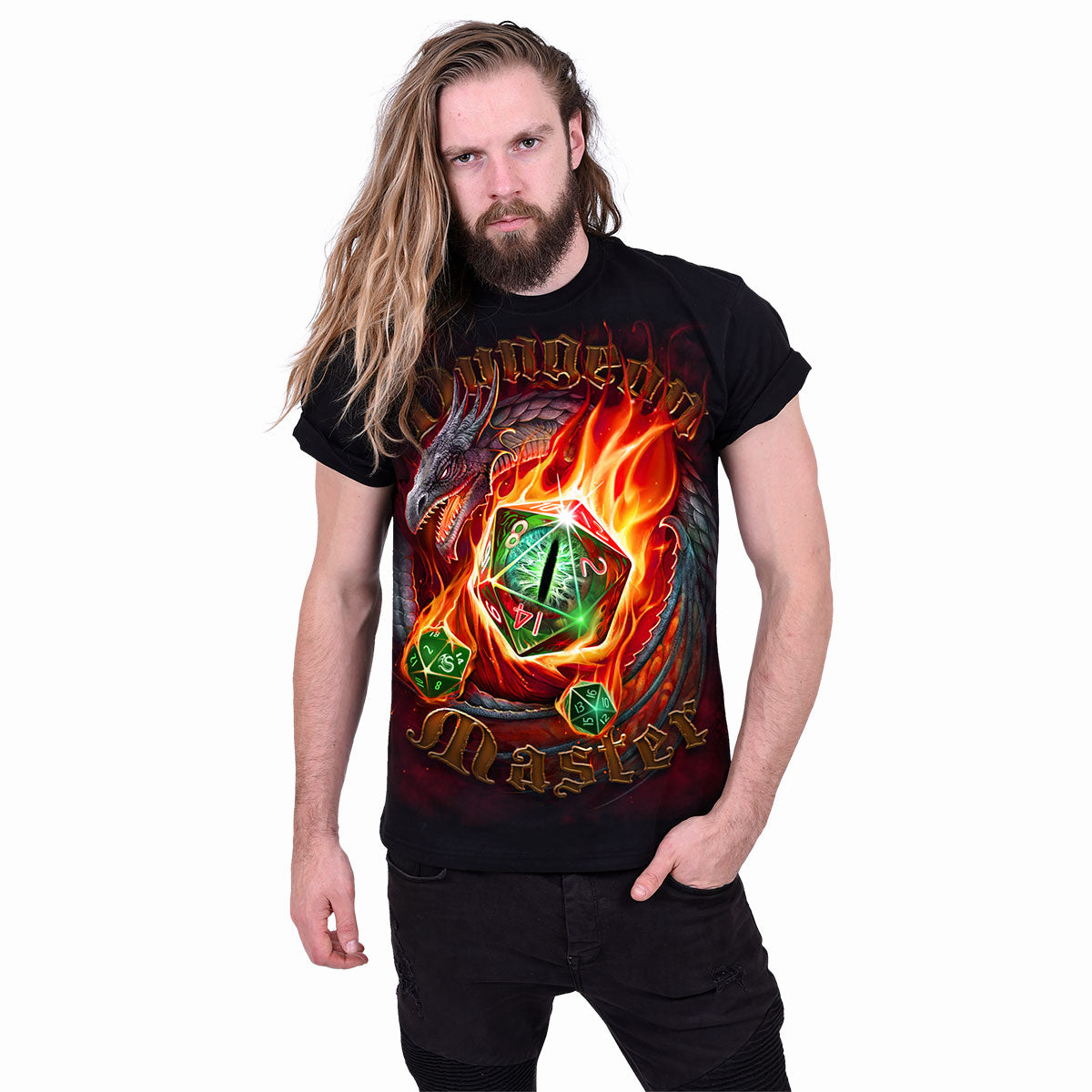 DUNGEON MASTER - Camiseta Negra