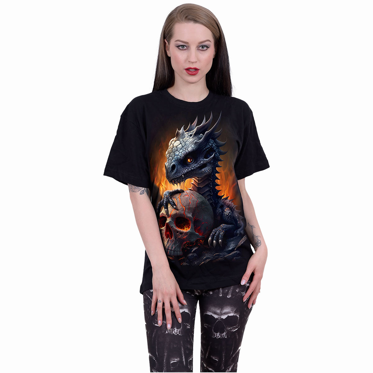 HATCHLING - Camiseta con estampado frontal Negro