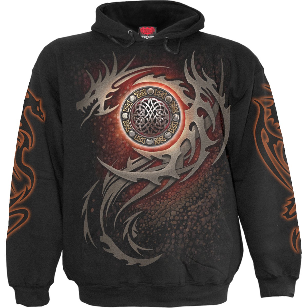 DRAGON EYE - Hoody Black - Spiral USA