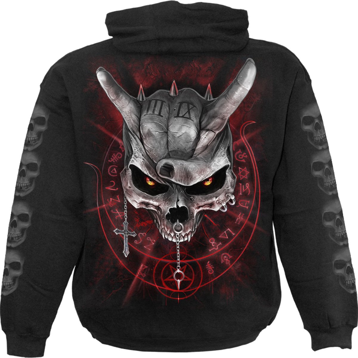 NEVER TOO LOUD - Kids Hoody Black - Spiral USA