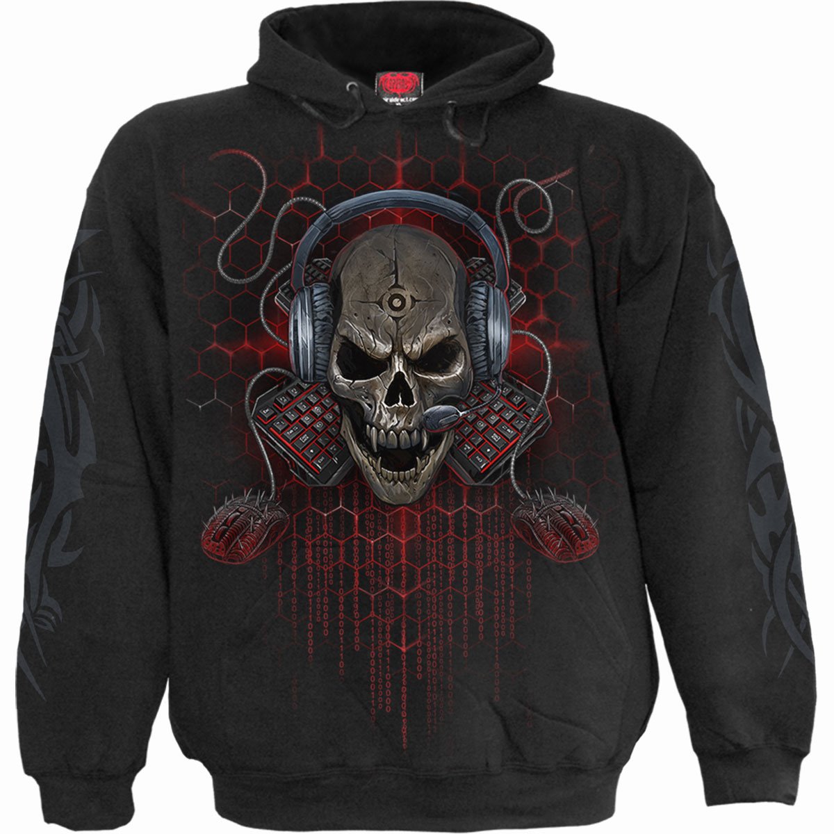 PC GAMER Sudadera con capucha para niños Negra - Main Image