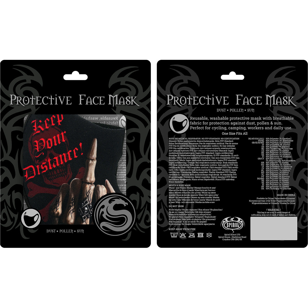 MANTEN TU DISTANCIA - Mascarilla facial