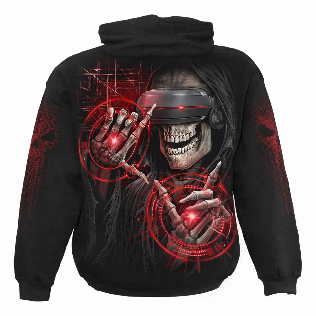 CYBER DEATH - Sudadera con capucha Negra
