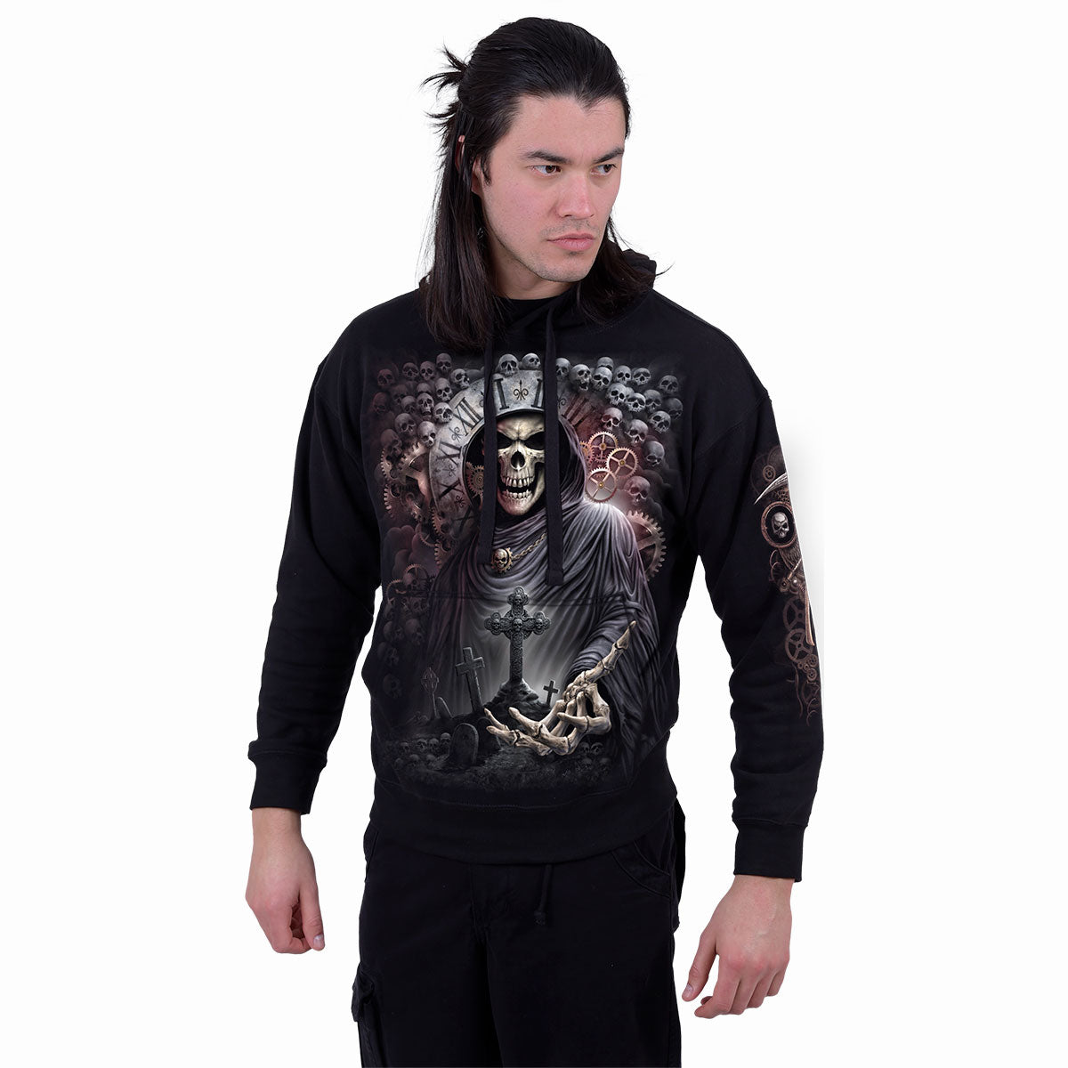 REAPER TIME - Sudadera con capucha Negra