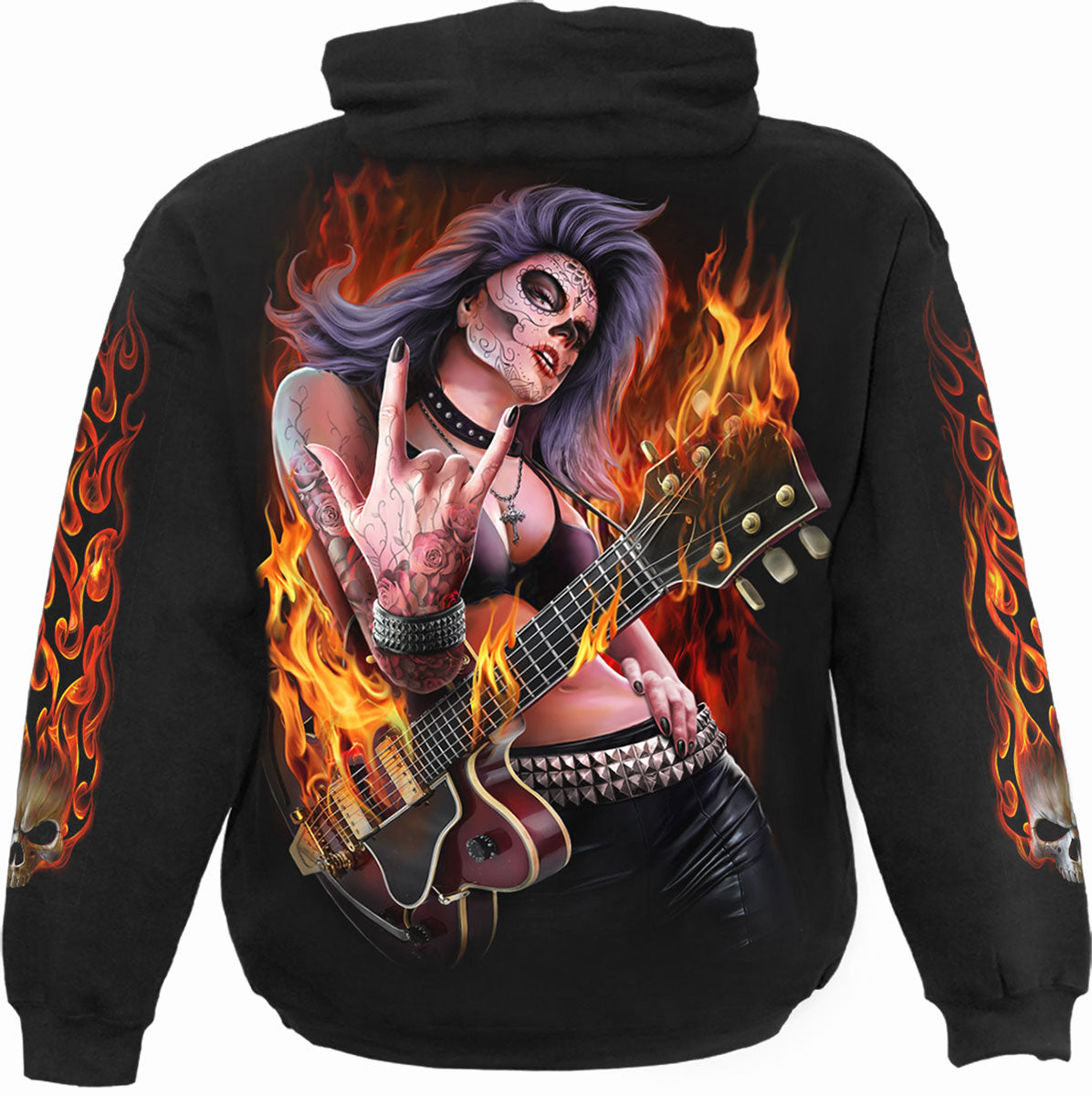 ROCKING THE DEAD - Sudadera con capucha Negra
