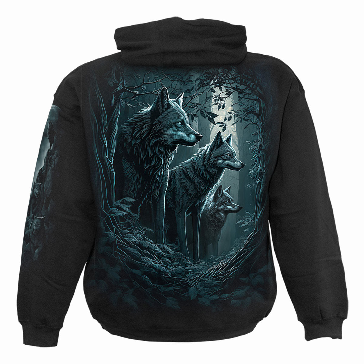 GUARDIANES DEL BOSQUE - Sudadera con capucha Negra