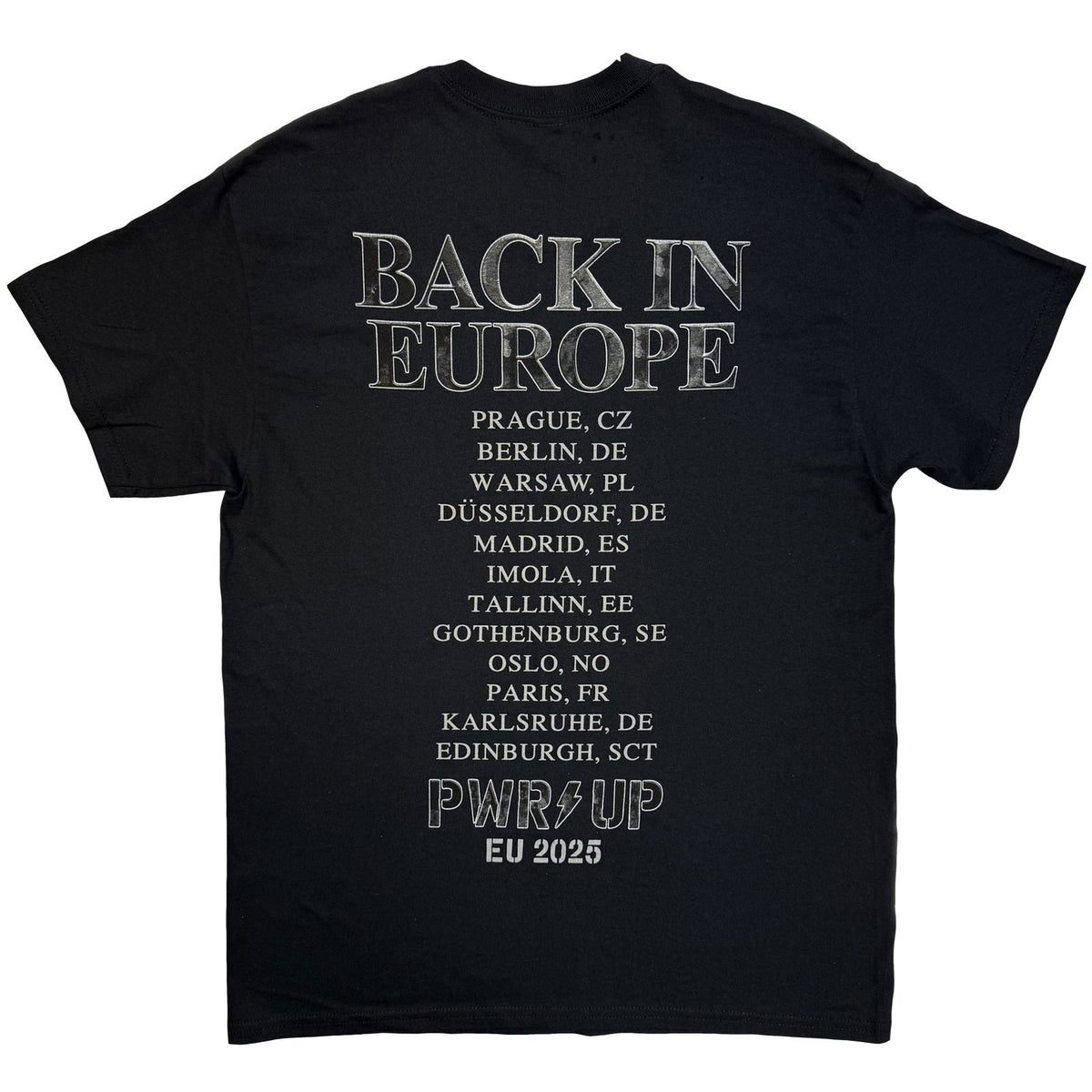 AC/DC - BACK IN BLACK EU TOUR '25 - T-Shirt Black