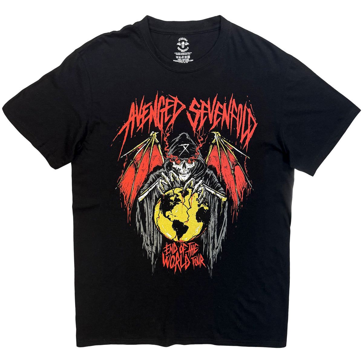 AVENGED SEVENFOLD - END OF THE WORLD TOUR - T-Shirt Black