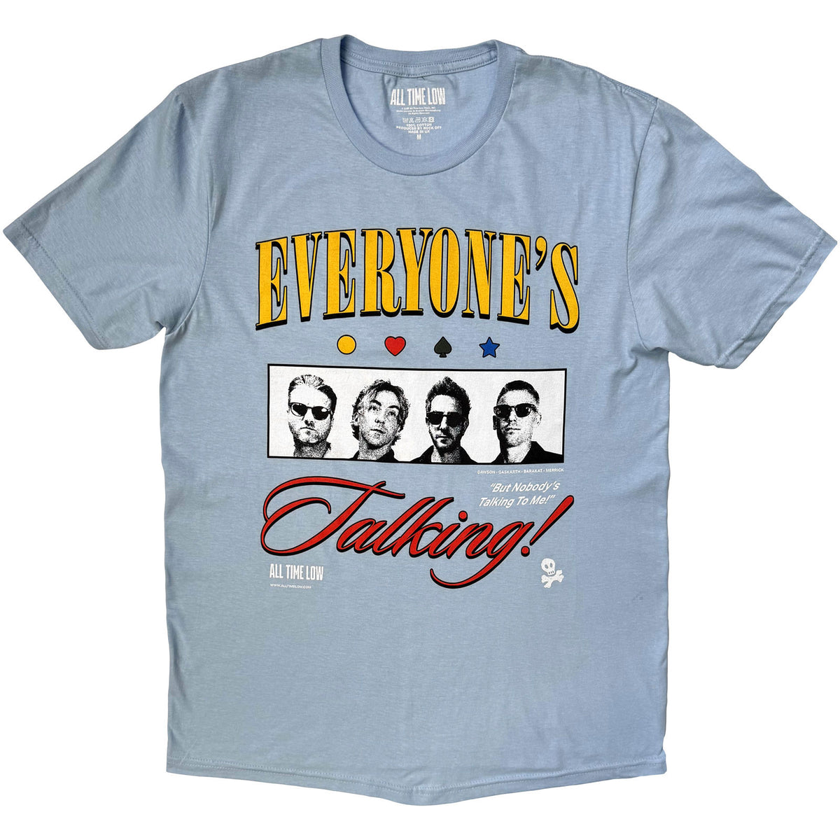 ALL TIME LOW - EVERYONE'S TALKING PHOTO - T-Shirt Light Blue