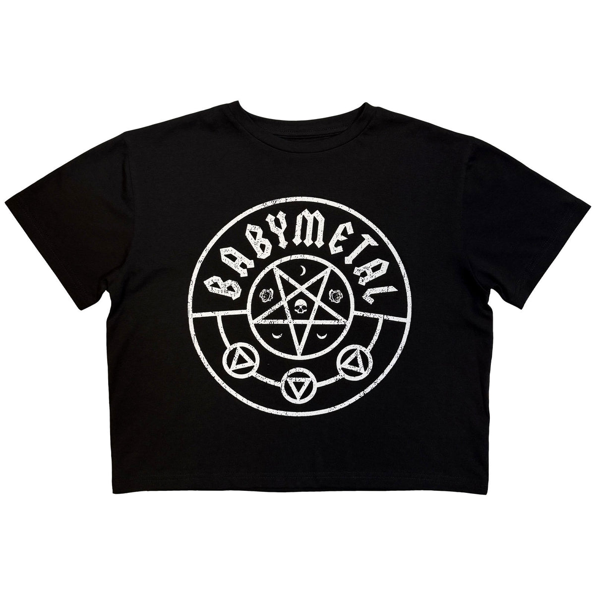 BABYMETAL - LOGO - Ladies Crop Top Black