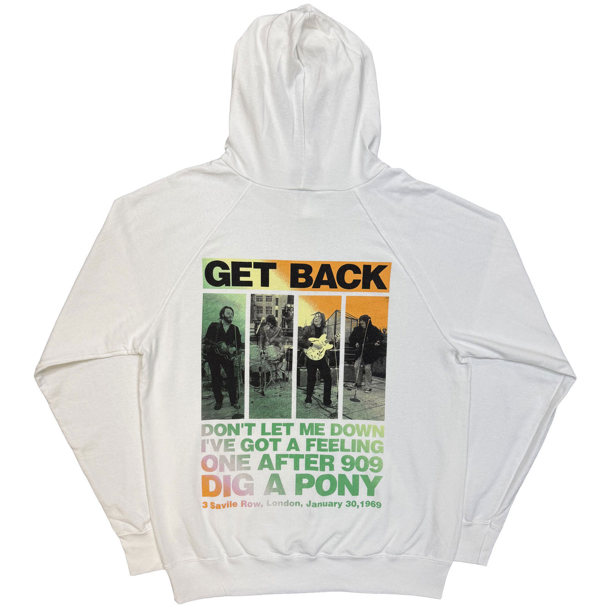 THE BEATLES - 3 SAVILE ROW - Pullover Hoodie White