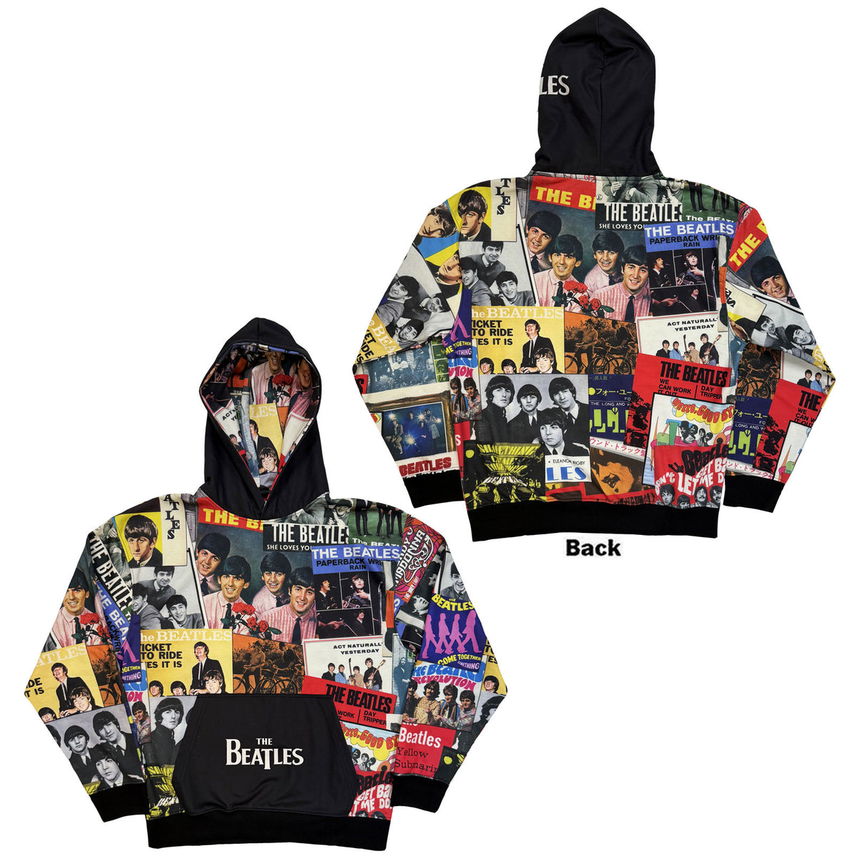 THE BEATLES - SGT PEPPER - Pullover Hoodie Black