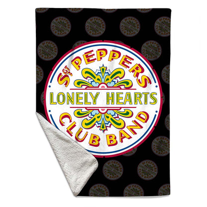 Rocksax The Beatles Sherpa Fleece Blanket - Sgt Peppers