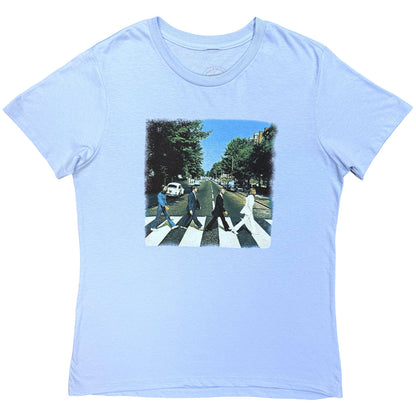 THE BEATLES - VINTAGE ABBEY ROAD - Ladies T-Shirt Blue