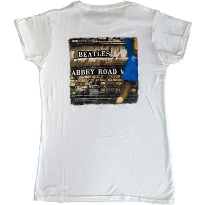THE BEATLES - VINTAGE ABBEY ROAD - Ladies T-Shirt White