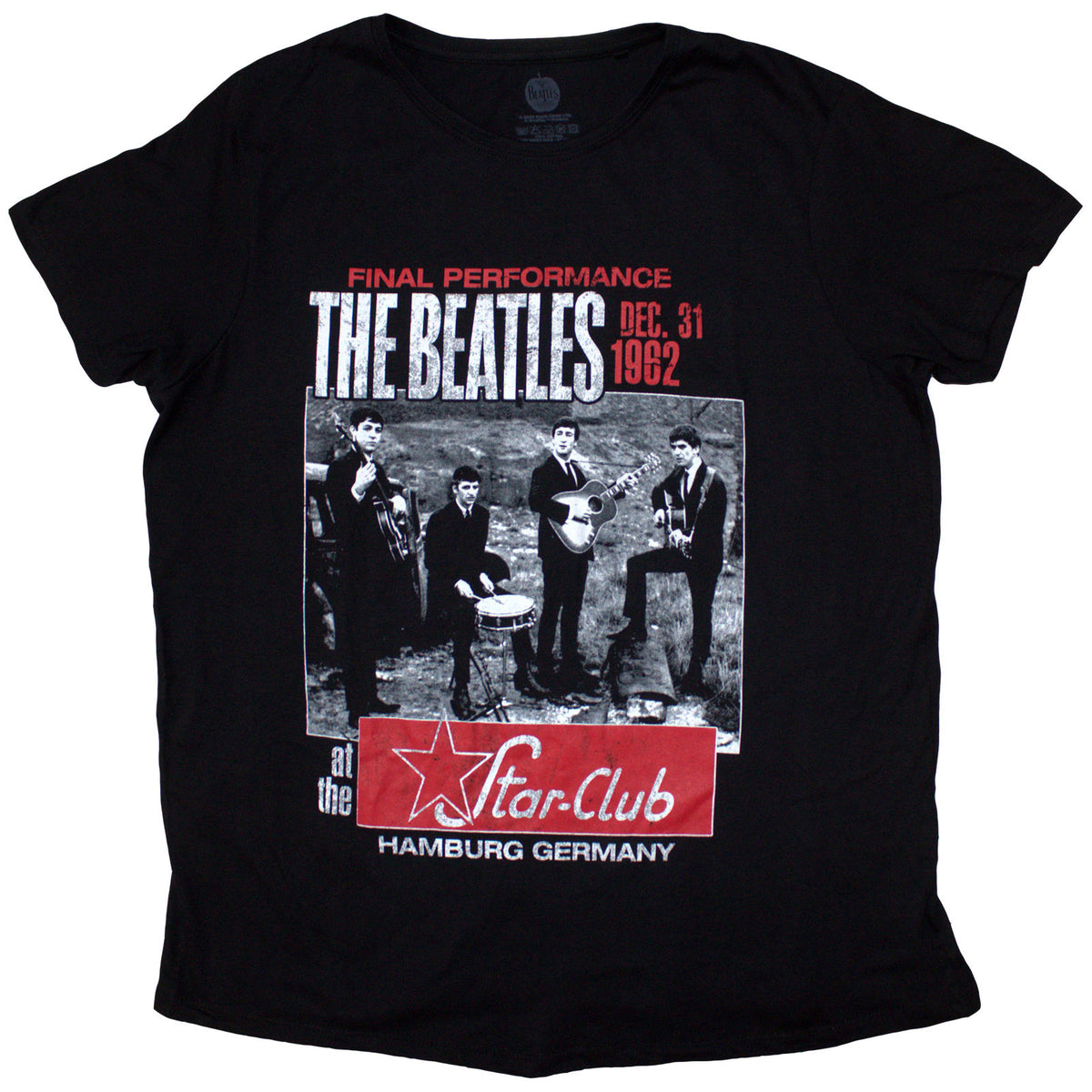 THE BEATLES - STAR CLUB, HAMBURG - Ladies T-Shirt Black