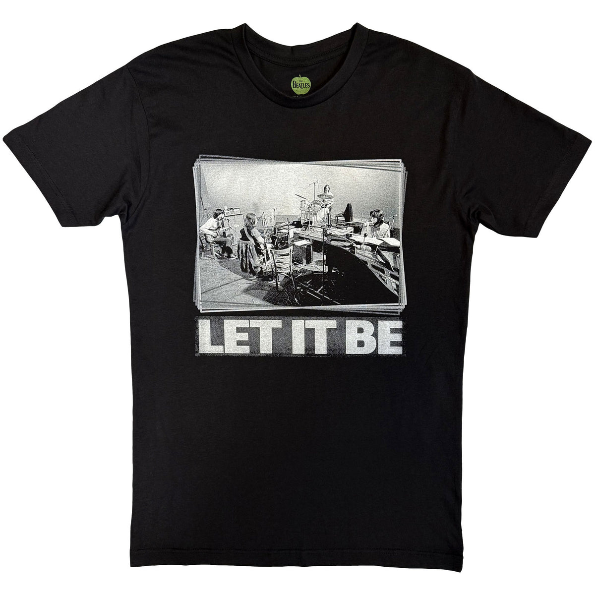 THE BEATLES - LET IT BE STUDIO - T-Shirt Black
