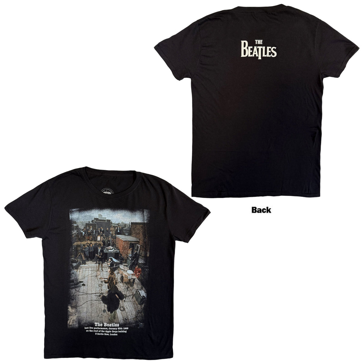 THE BEATLES - 3 SAVILE ROW - T-Shirt Black