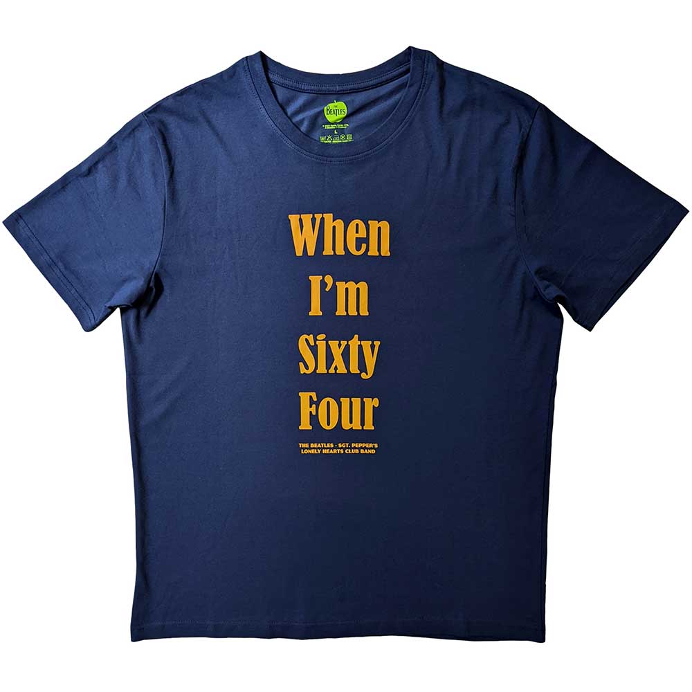 THE BEATLES - WHEN I'M SIXTY FOUR - T-Shirt Blue