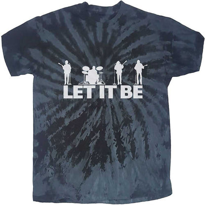 THE BEATLES - LET IT BE SILHOUETTE - T-Shirt Black