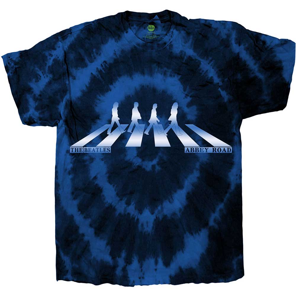 THE BEATLES - ABBEY ROAD CROSSING GRADIENT - T-Shirt Blue