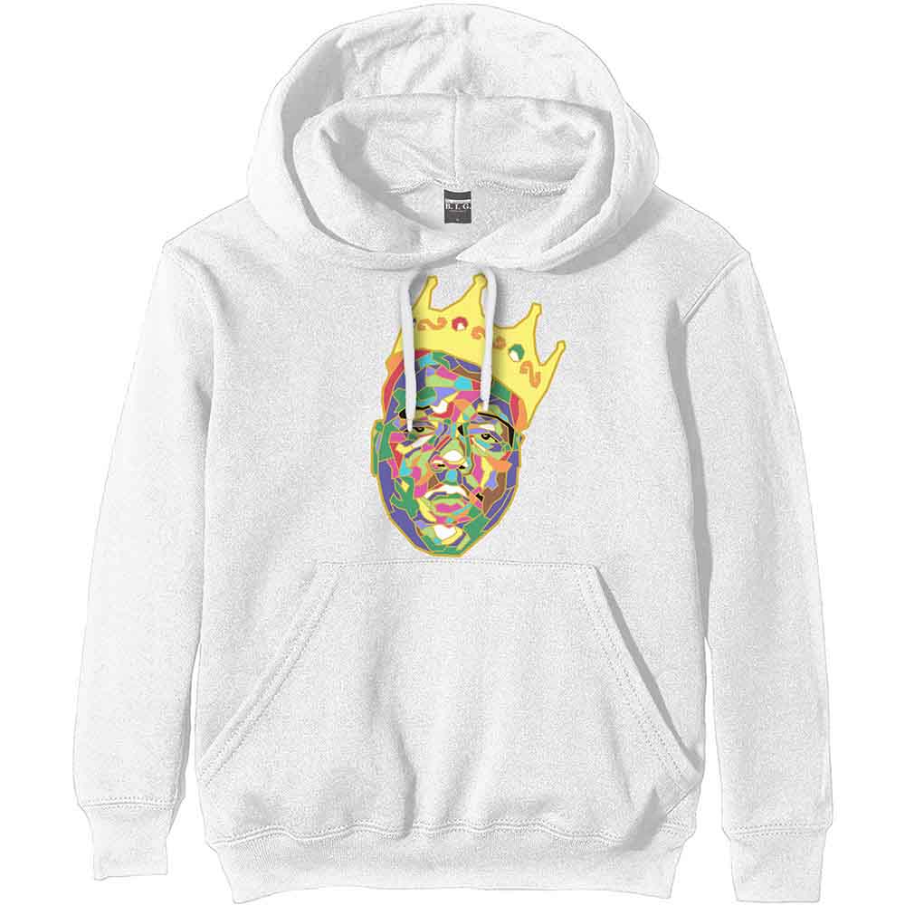 BIGGIE SMALLS - CROWN - Pullover Hoodie White