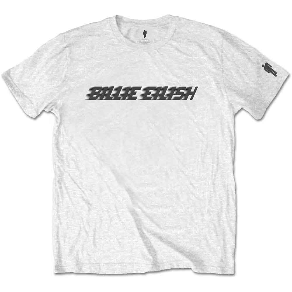BILLIE EILISH - BLACK RACER LOGO - T-Shirt White