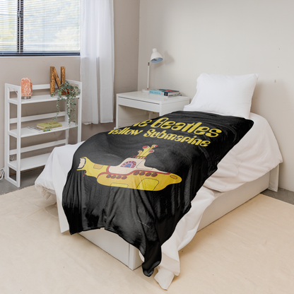Rocksax The Beatles Sherpa Fleece Blanket - Yellow Submarine
