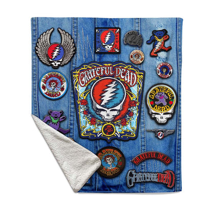 Rocksax Grateful Dead Blanket - Battle Vest