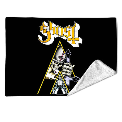 Rocksax Ghost Sherpa Fleece Blanket - Clockwork