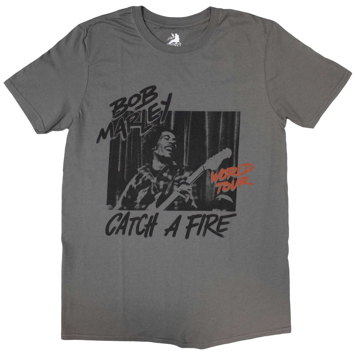 BOB MARLEY - CATCH A FIRE WORLD TOUR - T-Shirt Grey