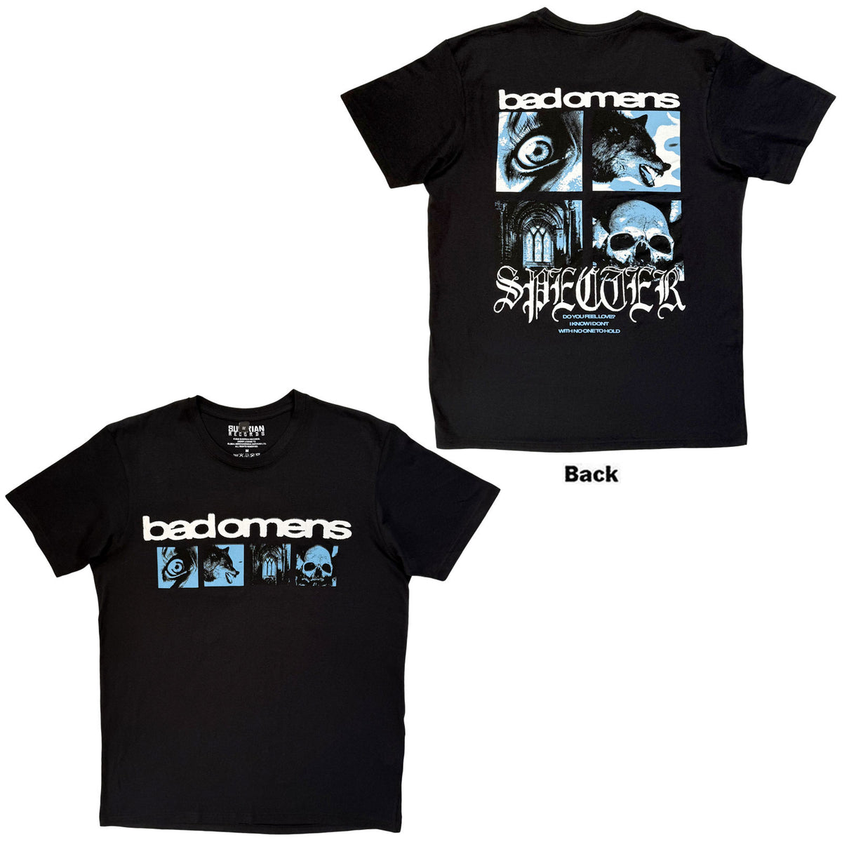 BAD OMENS - SPECTER COLLAGE - Carbon T-Shirt Black