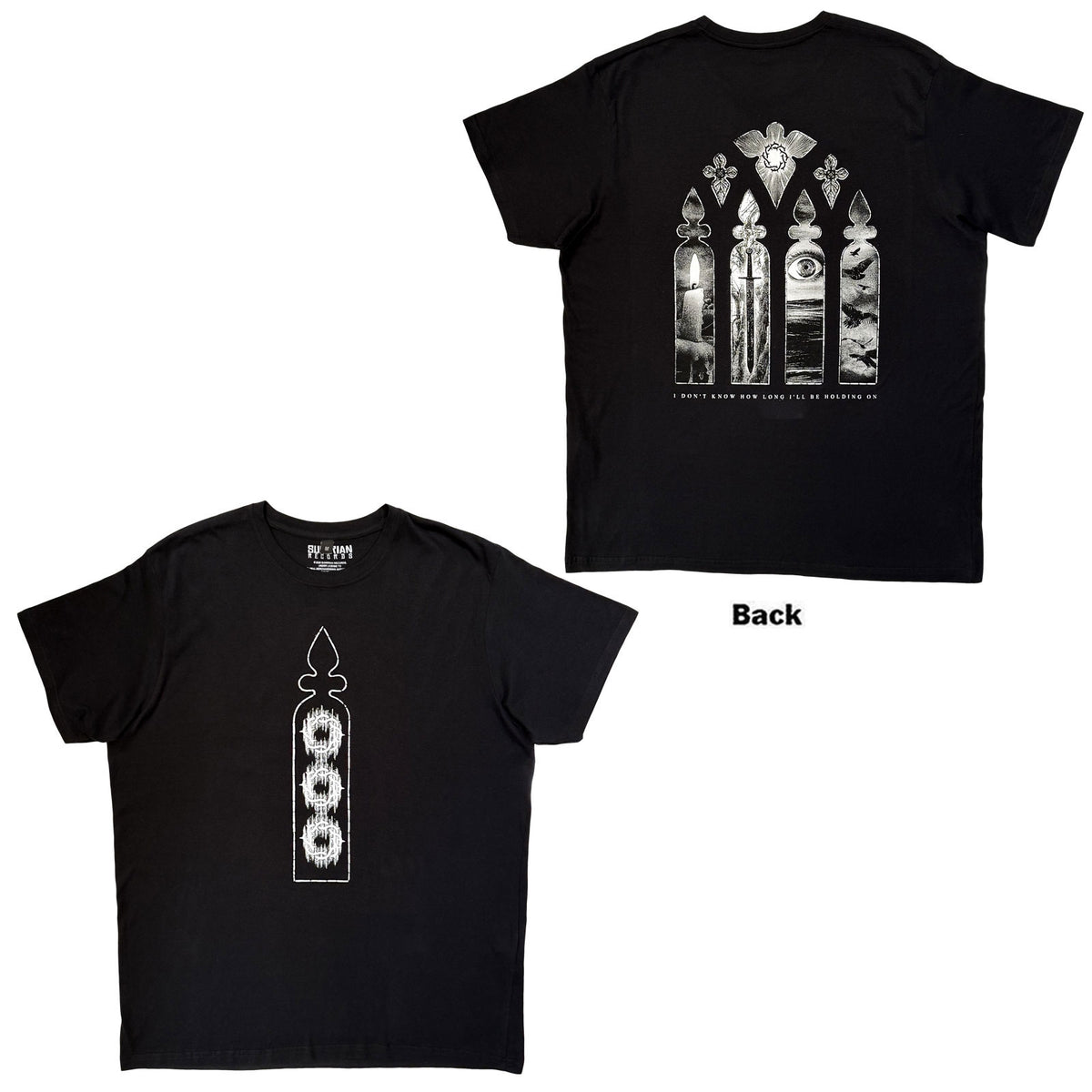 BAD OMENS - STAINED GLASS - Carbon T-Shirt Black