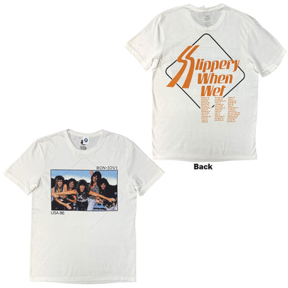 BON JOVI - USA '86 - T-Shirt White