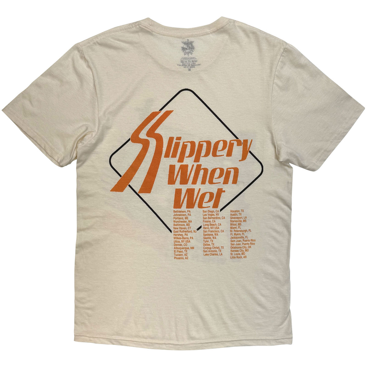 BON JOVI - SLIPPERY WHEN WET TOUR '86-'87 - T-Shirt Sand