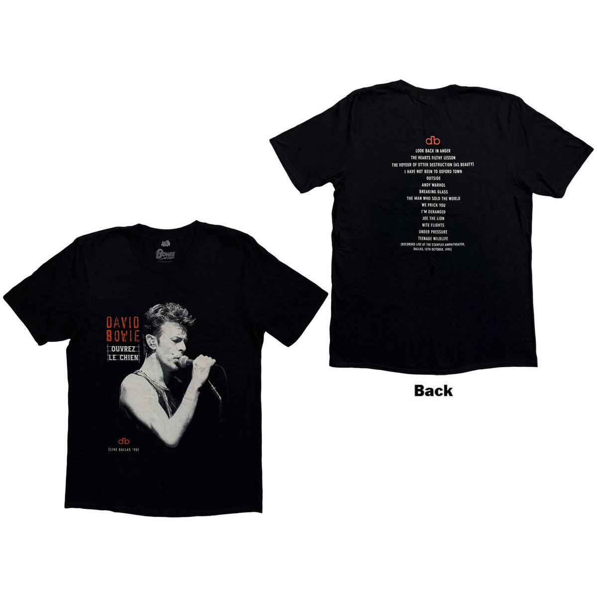 DAVID BOWIE - DALLAS '95 - T-Shirt Black