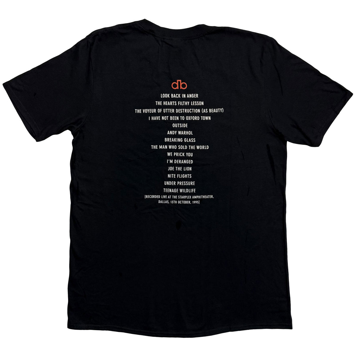 DAVID BOWIE - DALLAS '95 - T-Shirt Black