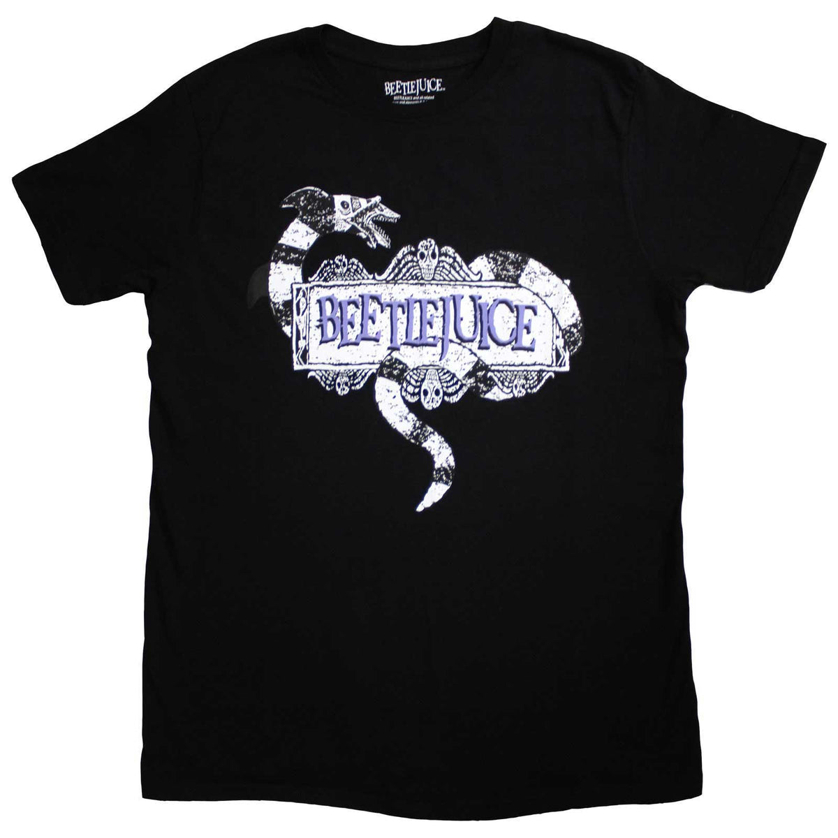 BEETLEJUICE - SNAKE BADGE - T-Shirt Black