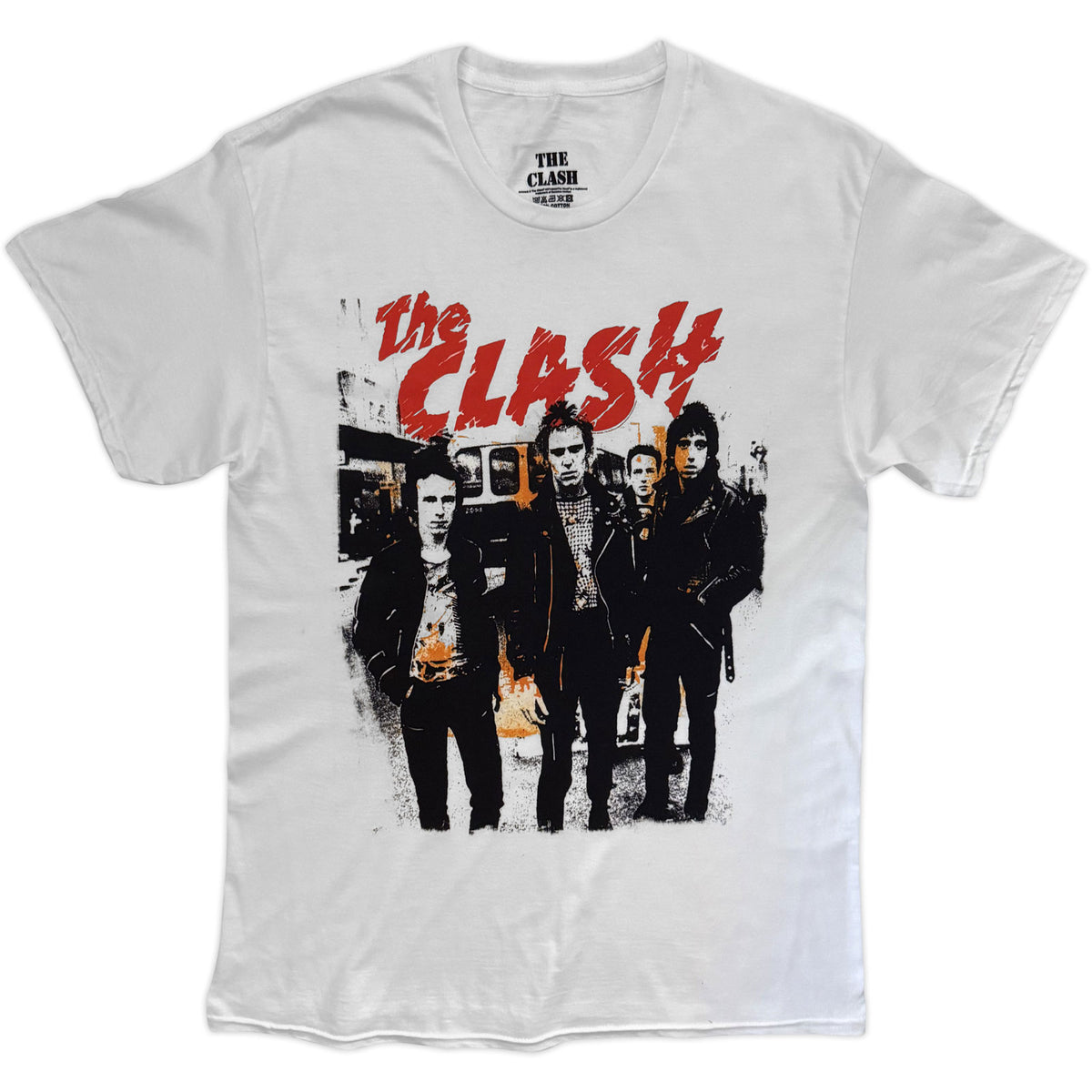 THE CLASH - RIOT BAND PHOTO - T-Shirt White