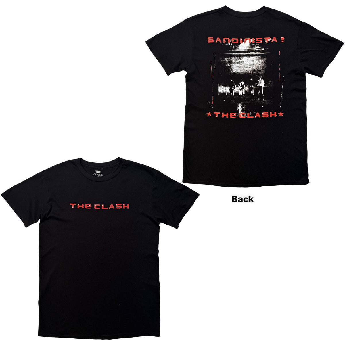 THE CLASH - SANDINISTA - T-Shirt Black - 2