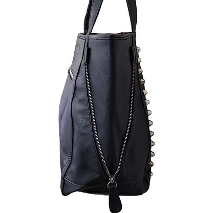 BLACK CAT - Tote Bag - Top quality PU Leather Studded