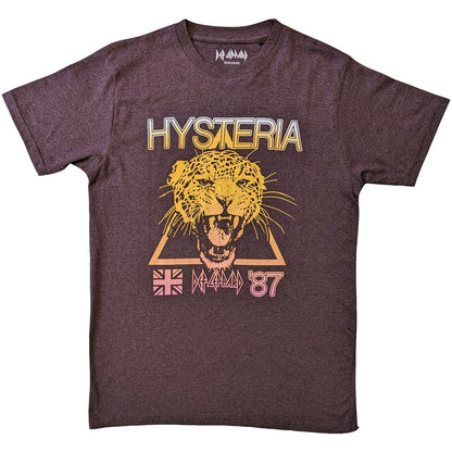 DEF LEPPARD - HYSTERIA WORLD TOUR - T-Shirt Brown