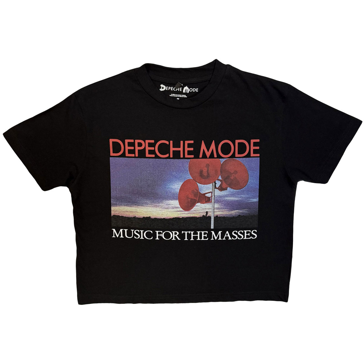 DEPECHE MODE - MUSIC FOR THE MASSES - Ladies Crop Top Black